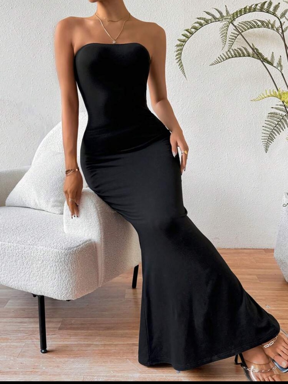 Strapless Sleek & Sassy Maxi Dress NEW 🏷️